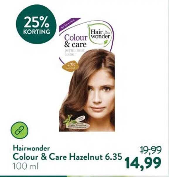 Hairwonder Colour & Care Hazelnut 6.35 100 ml 25% KORTING