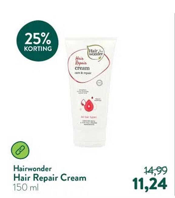 Hairwonder Hair Repair Cream 150 ml 25% KORTING