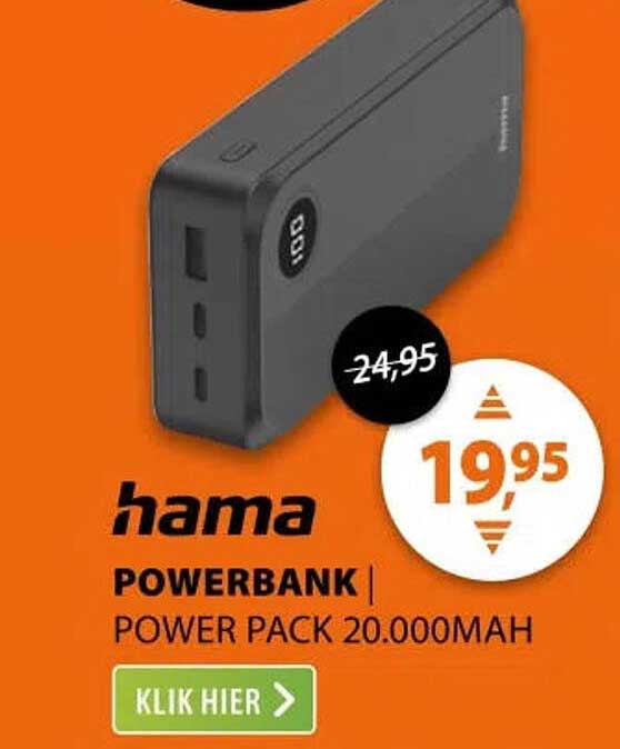 hama POWERBANK POWER PACK 20.000MAH