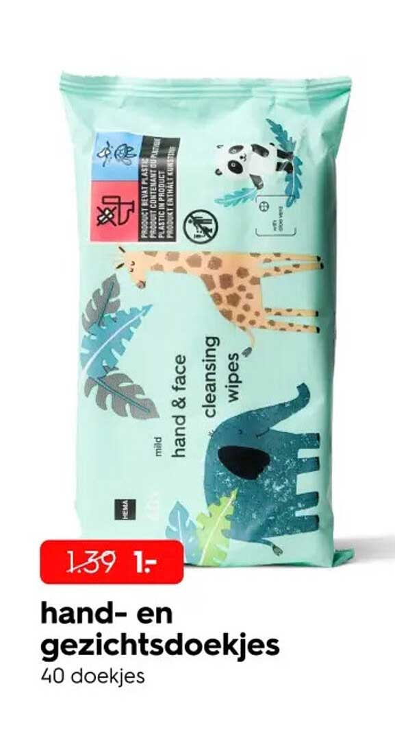 hand- en gezichtsdoekjes 40 doekjes