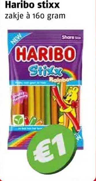 Haribo stixx zakje à 160 gram