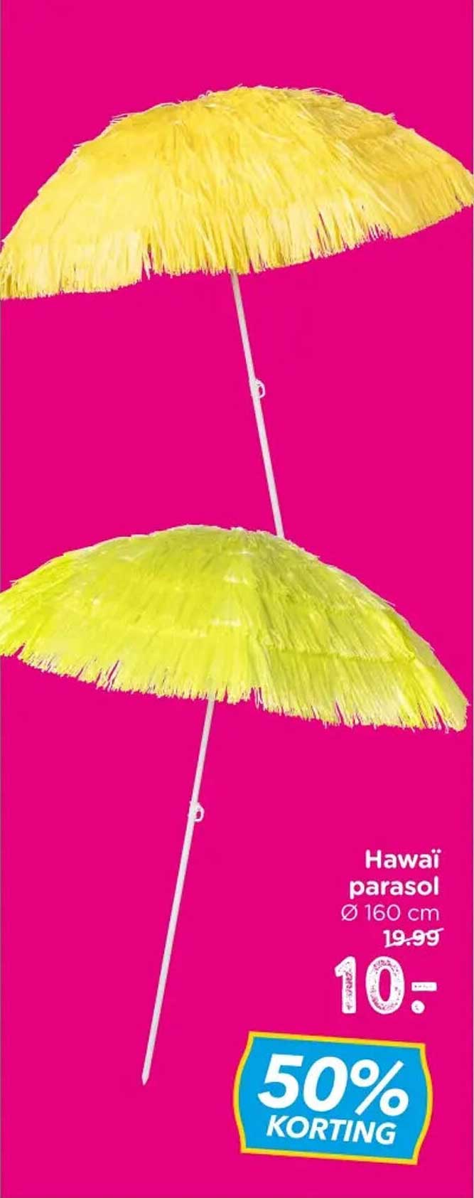 Hawai parasol Ø 160 cm 50% korting