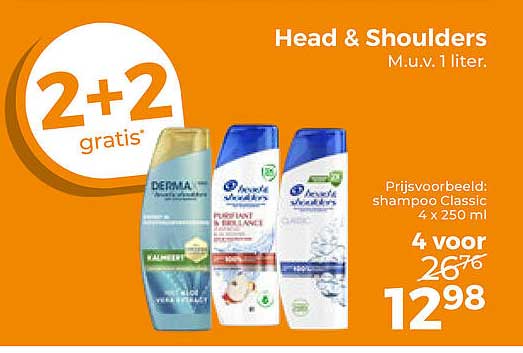 Head & Shoulders 2+2 gratis