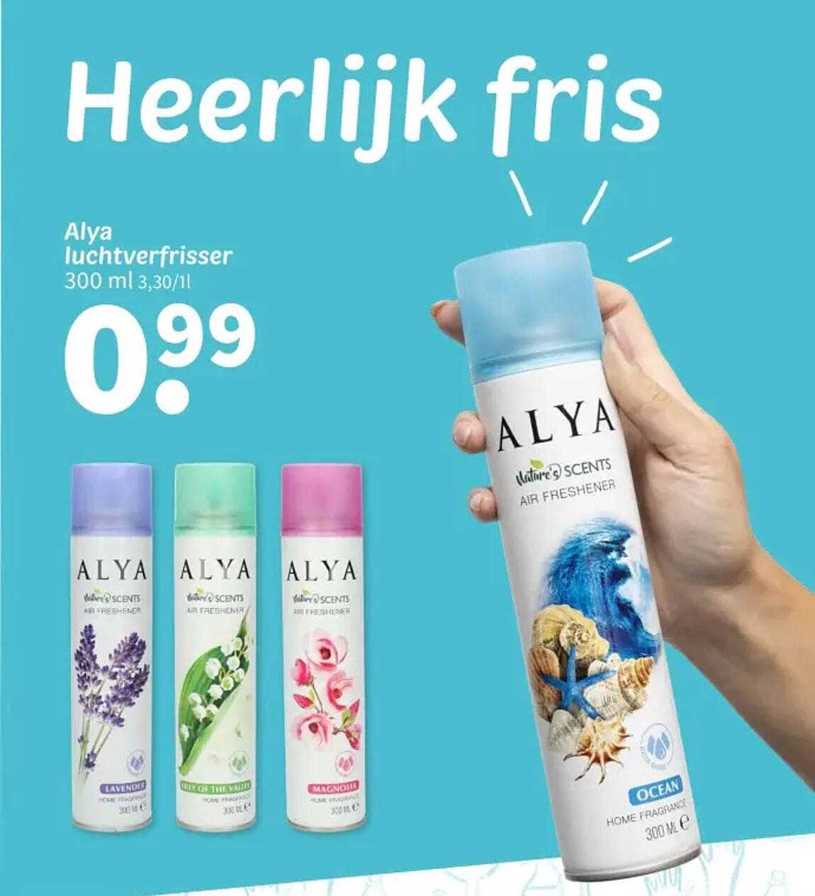 Heerlijk fris Alya luchtverfrisser 300 ml