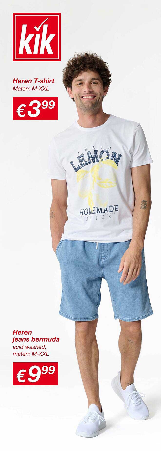 Heren T-shirt Maten: M-XXL