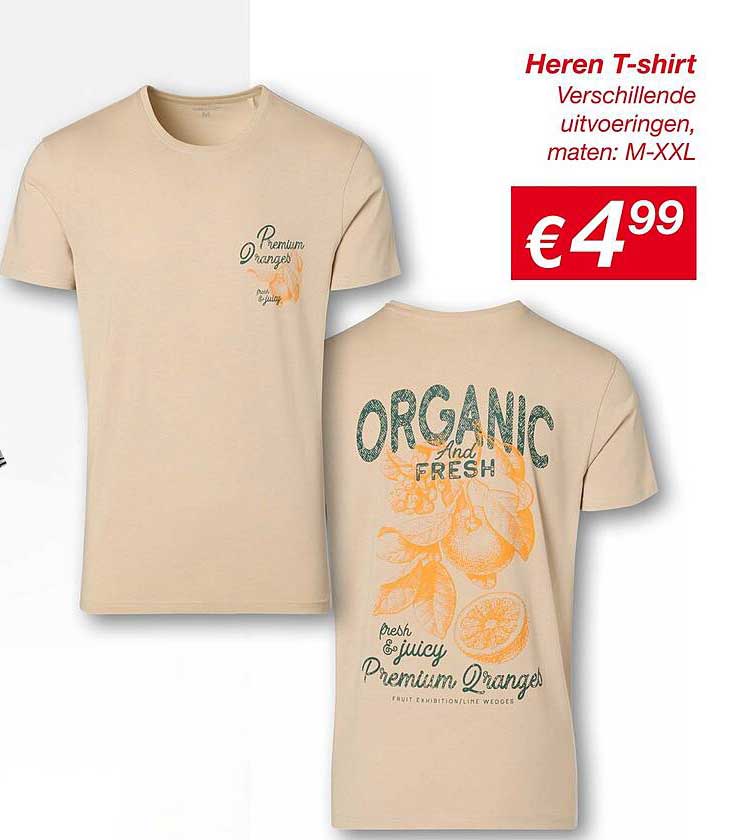 Heren T-shirt Verschillende uitvoeringen, maten: M-XXL