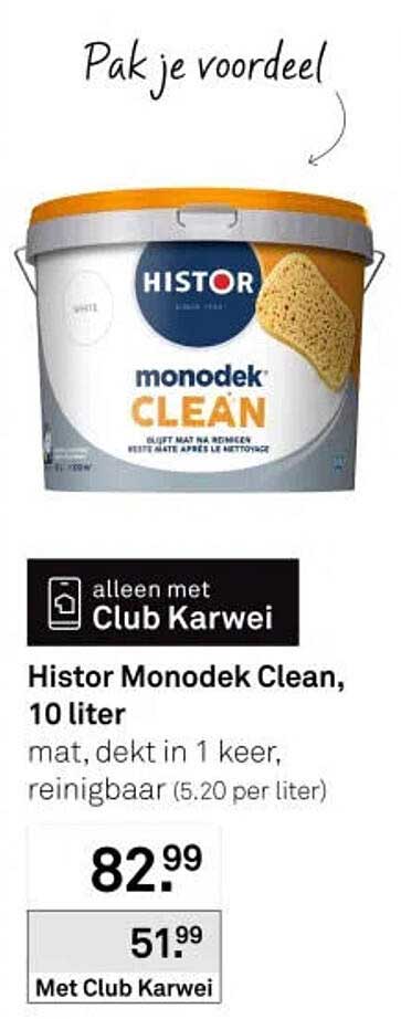 Histor Monodek Clean, 10 liter