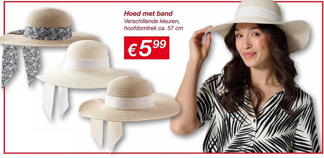 Hoed met band