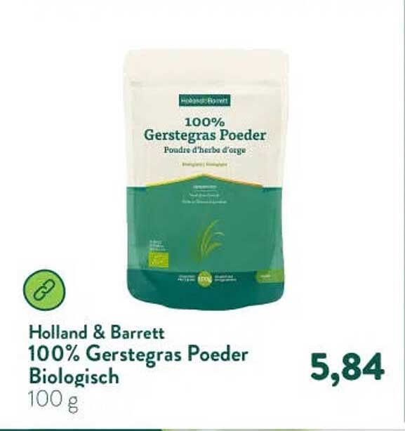 Holland & Barrett 100% Gerstegras Poeder Biologisch 100 g