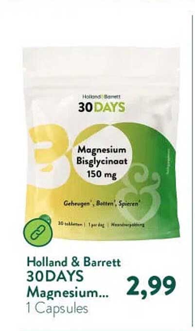 Holland & Barrett 30DAYS Magnesium... 1 Capsules