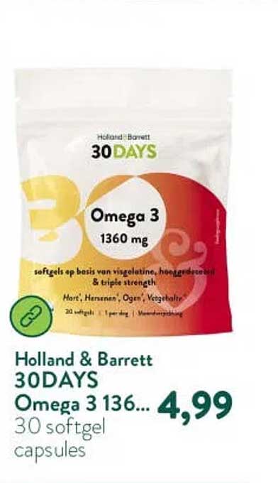 Holland & Barrett 30DAYS Omega 3 1360 mg