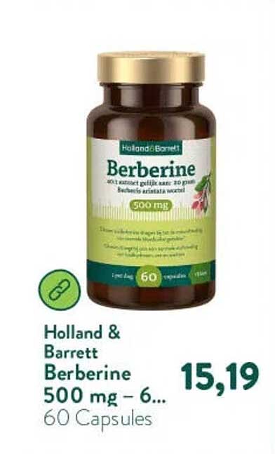 Holland & Barrett Berberine 500 mg – 6... 60 Capsules