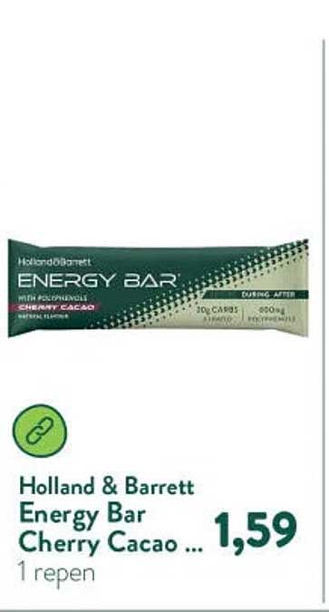 Holland & Barrett Energy Bar Cherry Cacao ...