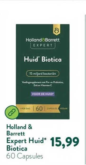 Holland & Barrett Expert Huid* Biotica 60 Capsules