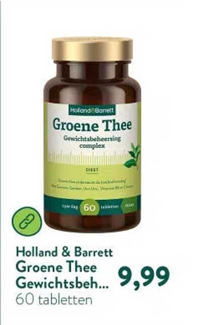 Holland & Barrett Groene Thee Gewichtsbeh...