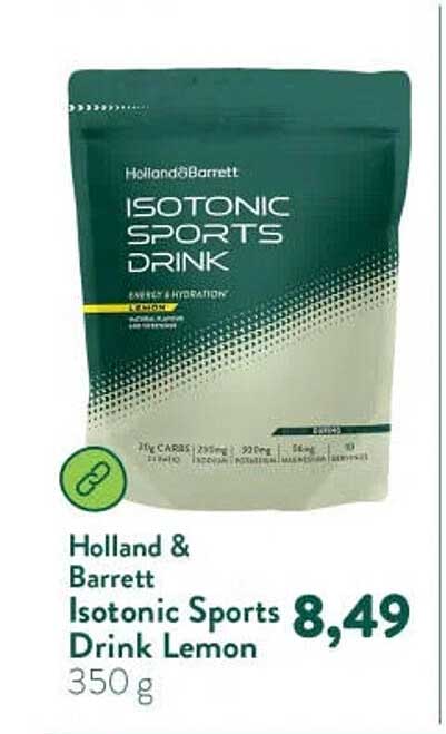 Holland & Barrett Isotonic Sports Drink Lemon 350 g