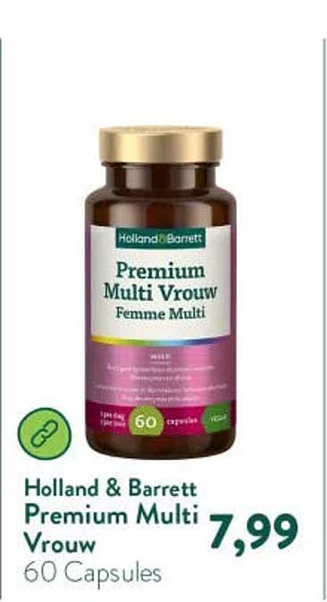 Holland & Barrett Premium Multi Vrouw 60 Capsules