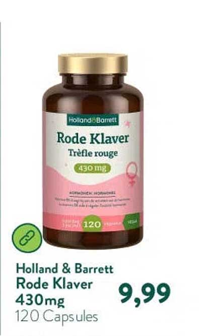 Holland & Barrett Rode Klaver 430mg 120 Capsules