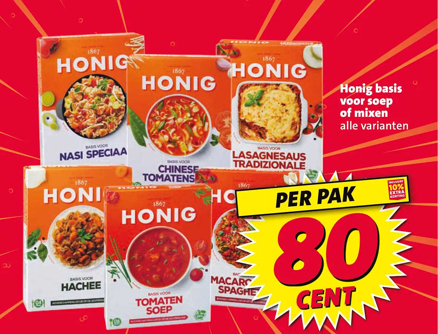 Honig basis voor soep of mixen alle varianten