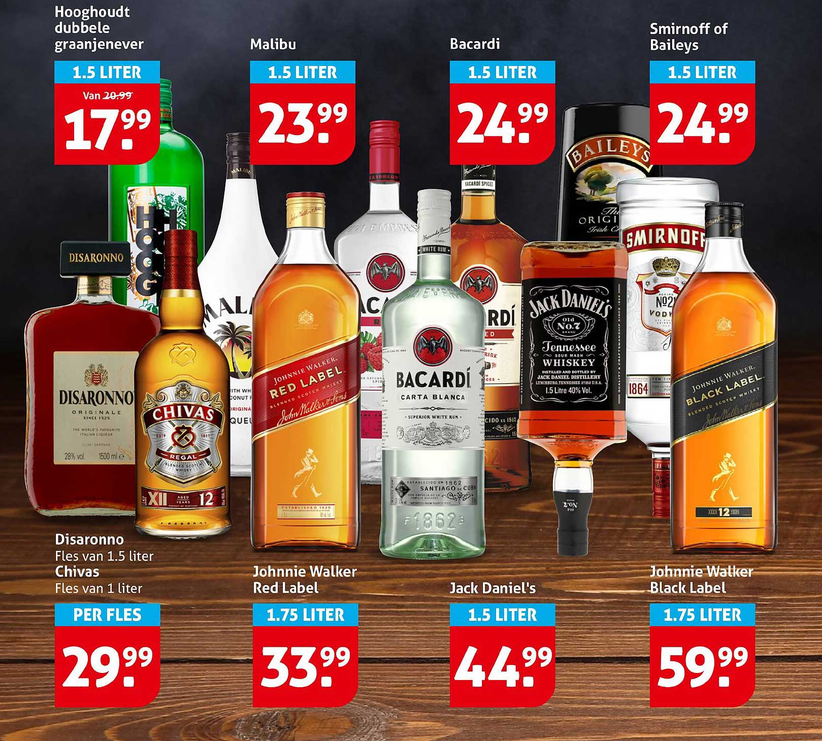 Hooghoudt dubbele graanjenever 1.5 liter