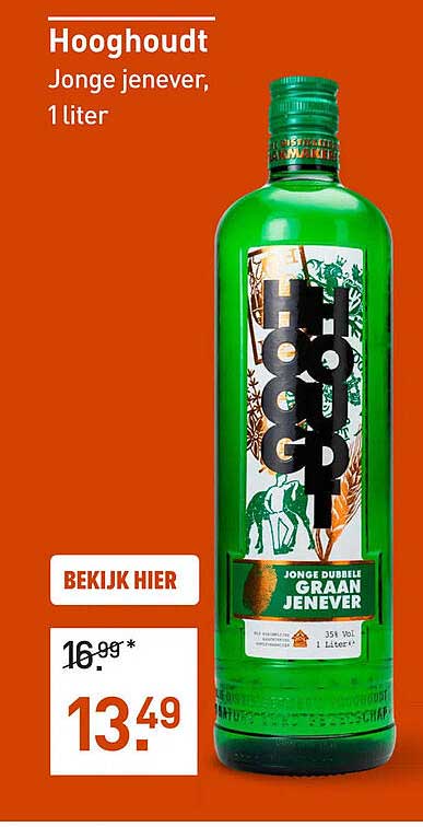 Hooghoudt Jonge jenever, 1 liter