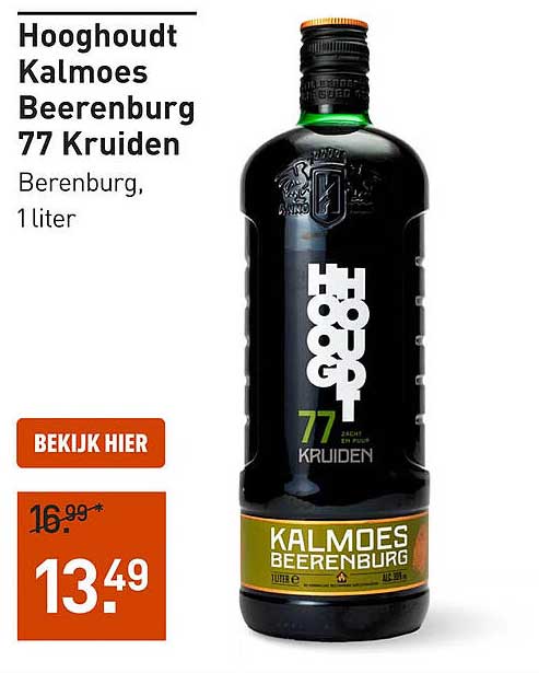 Hooghudt Kalm oes Beerenburg 77 Kruiden