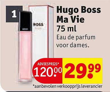 Hugo Boss Ma Vie 75 ml Eau de parfum voor dames.