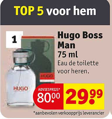 Hugo Boss Man 75 ml Eau de toilette voor heren.
