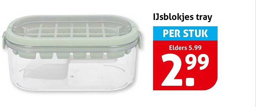 IJsblokjes tray PER STUK