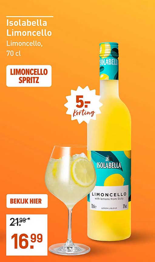 Isolabella Limoncello Limoncello, 70 cl LIMONCELLO SPRITZ