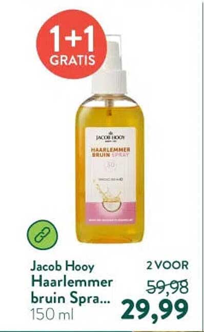 Jacob Hoo(y) Haarlemmer bruin Spra... 150 ml 1+1 GRATIS