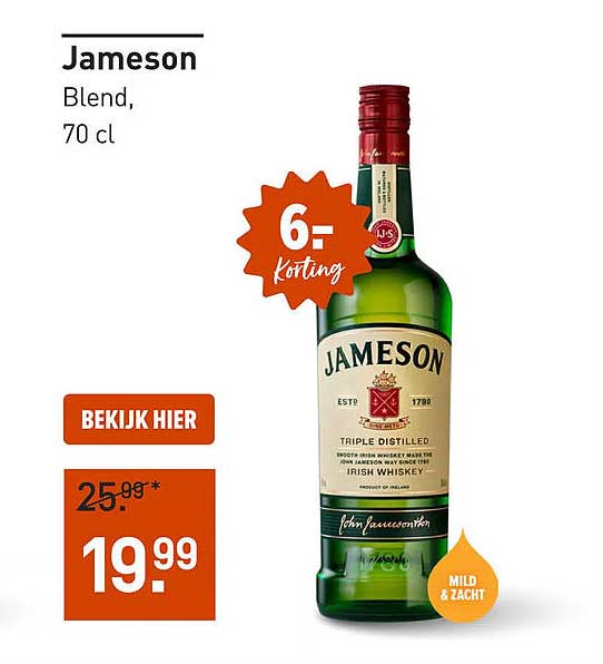 Jameson Blend, 70 cl
