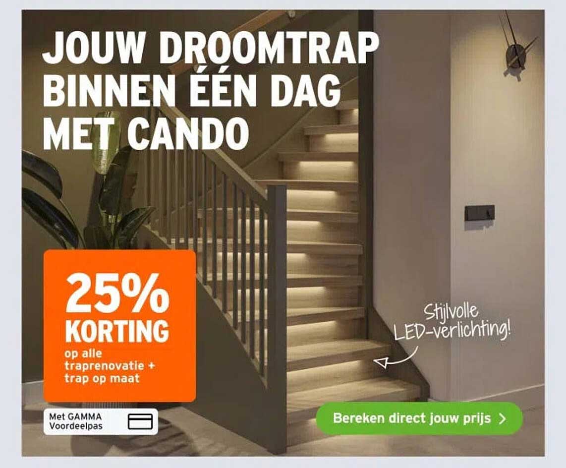 JOUW DROOMTRAP BINNEN ÉÉN DAG MET CANDO