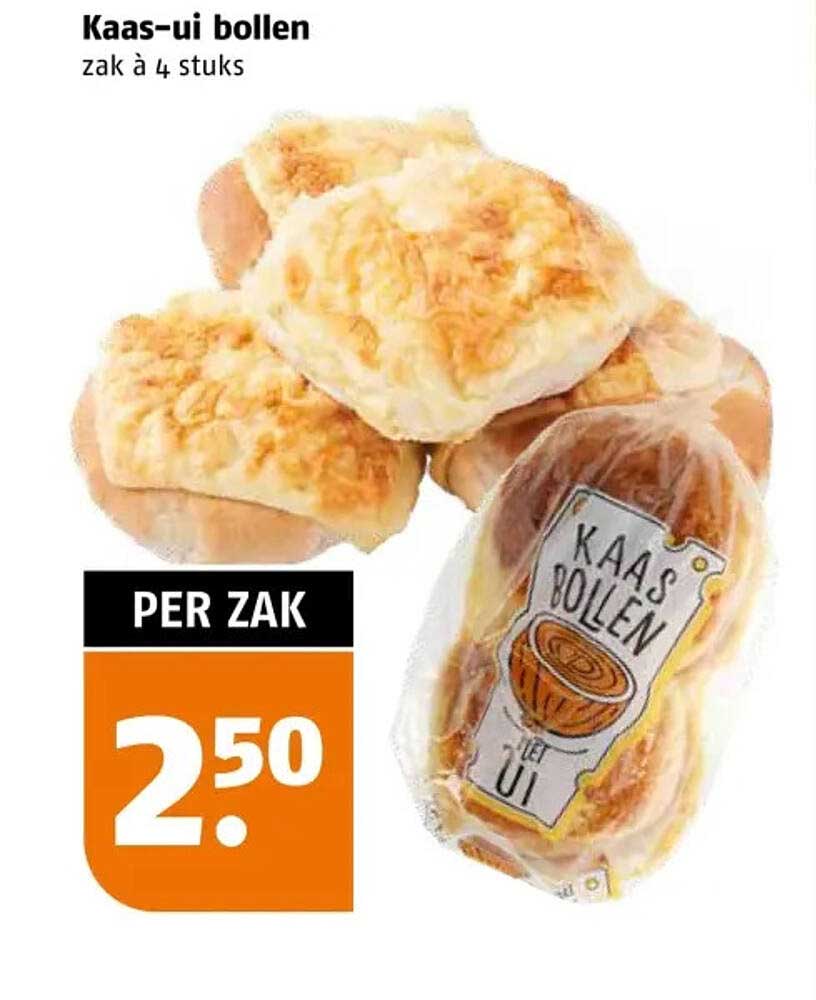 Kaas-ui bollen zak à 4 stuks