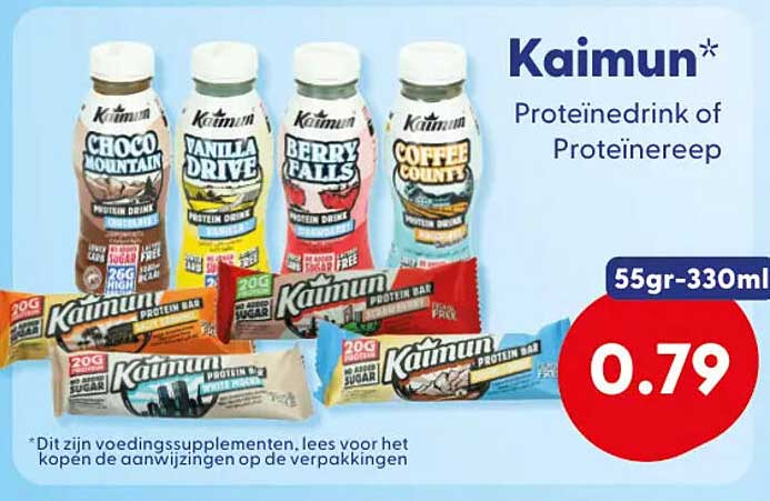 Kaimun* Proteïnedrink of Proteïnereep
