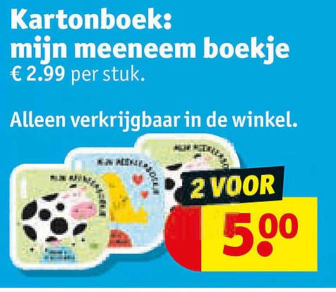 Kartonboek: mijn meeneem boekje 2 VOOR