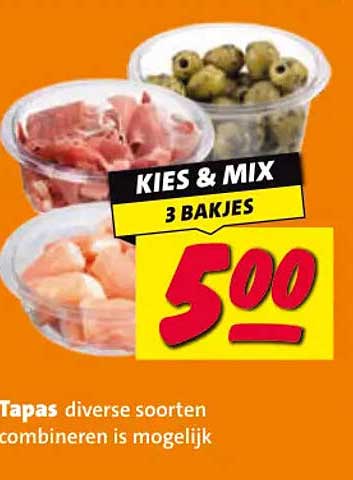 KIES & MIX 3 BAKJES