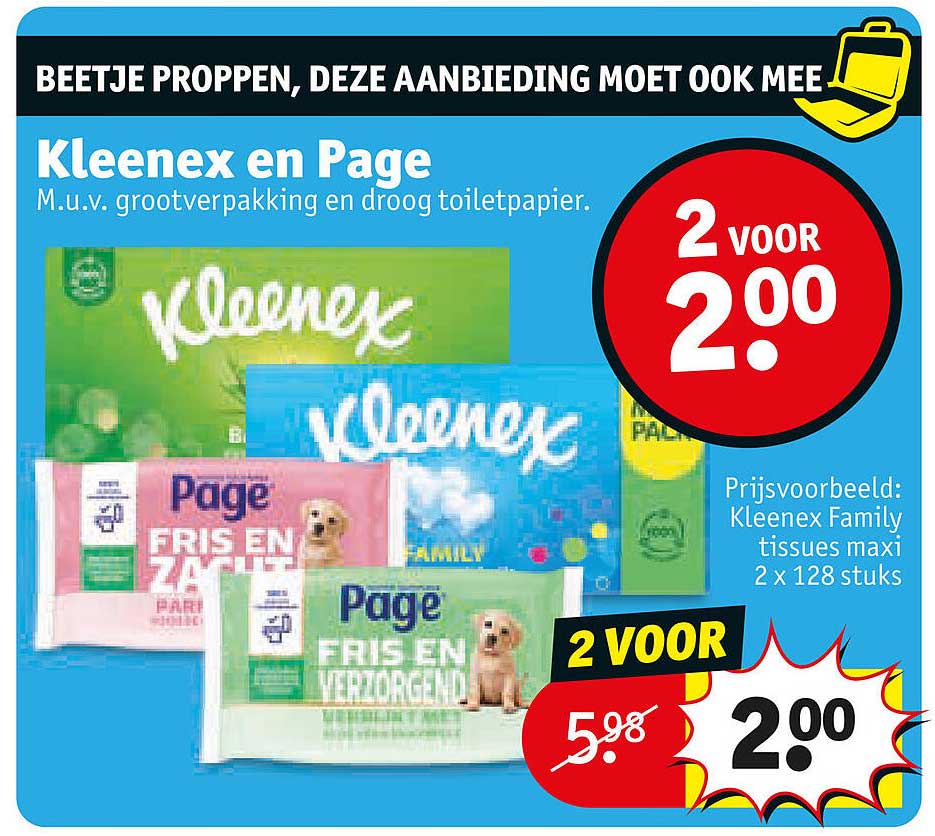 Kleenex en Page