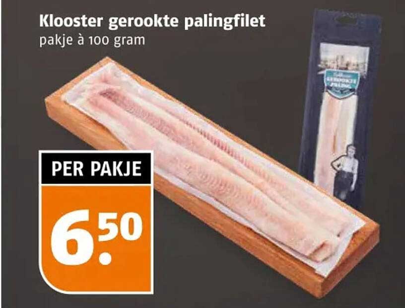 Klooster gerookte palingfilet pakje à 100 gram