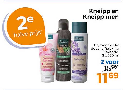 Kneipp en Kneipp men 2e halve prijs