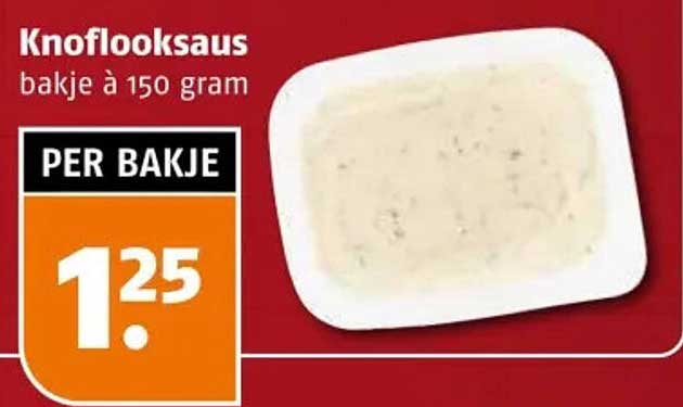 Knoflooksaus bakje à 150 gram