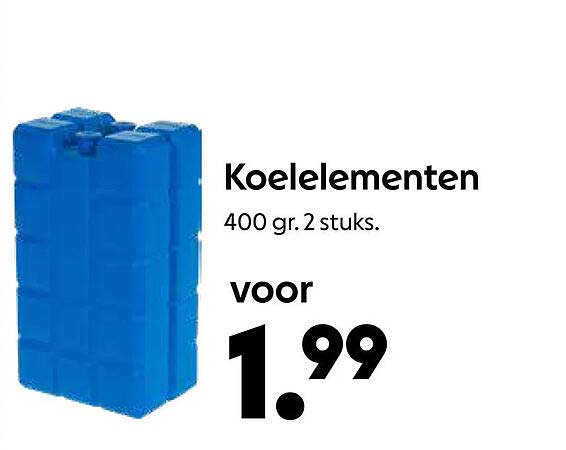 Koelelementen 400 gr. 2 stuks.