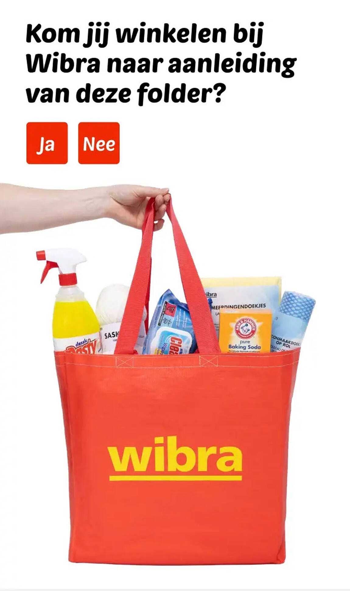 Kom jij winkelen bij Wibra naar aanleiding van deze folder?