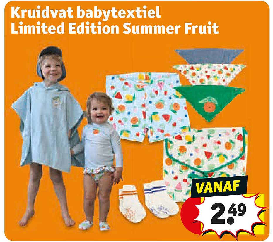 Kruidvat babytextiel Limited Edition Summer Fruit
