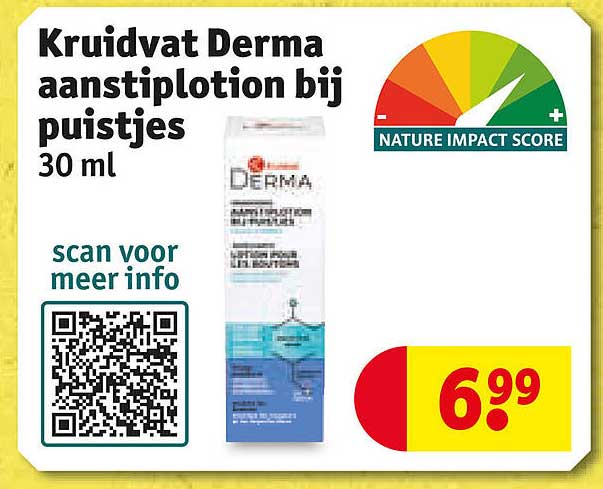 Kruidvat Derma aanstipotion bij puistjes 30 ml