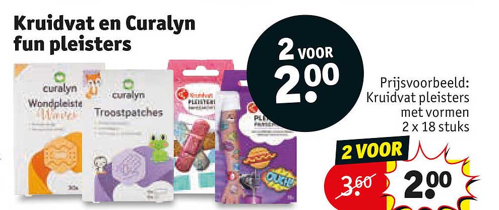Kruidvat en Curalyn fun pleisters