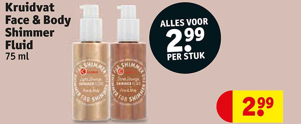 Kruidvat Face & Body Shimmer Fluid 75 ml