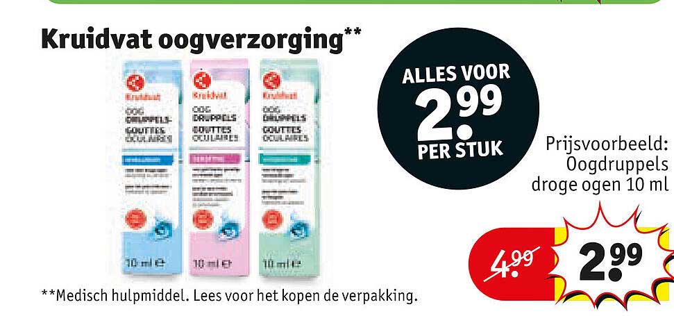 Kruidvat oogverzorging**
