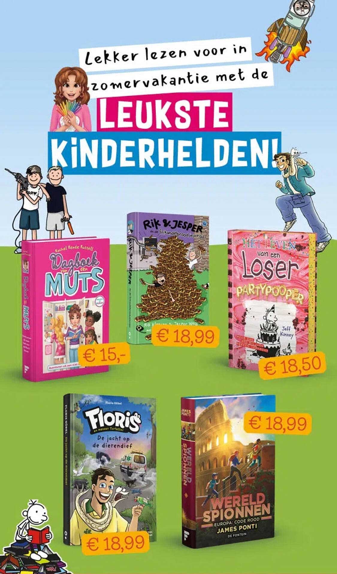 Lekker lezen voor in zomervakantie met de leukste kinderhelden!