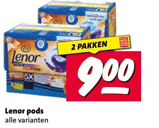 Lenor pods alle varianten 2 PAKKEN